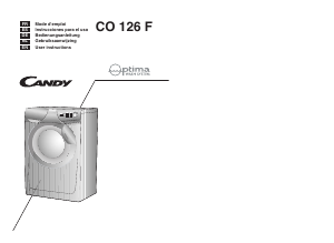 Manual Candy CO 126F/1-84S Washing Machine