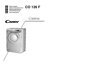 Manual Candy CO 126F/L1-S Washing Machine