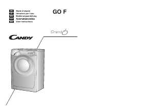 Manual Candy GO F127/2-37S Washing Machine