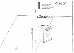 Manual Candy LB CI 80 XTR Washing Machine