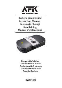Bedienungsanleitung AFK DWM-1200 Waffeleisen