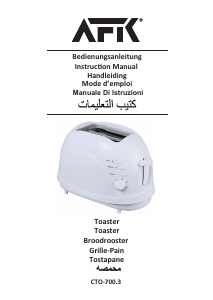 Bedienungsanleitung AFK CTO-700.3 Toaster