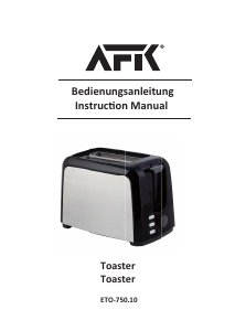 Bedienungsanleitung AFK ETO-750.10 Toaster