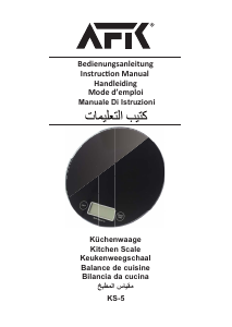 Bedienungsanleitung AFK KS-5 Waage