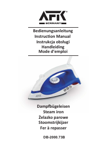 Handleiding AFK DB-2000.73B Strijkijzer