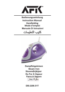 Handleiding AFK DB-2200.51T Strijkijzer