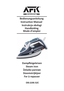 Handleiding AFK DB-2200.52C Strijkijzer