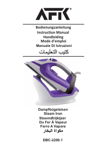Handleiding AFK DBC-2200.1 Strijkijzer