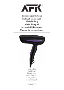 Manual AFK HT-1200.15 Hair Dryer