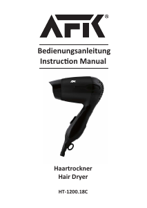Manual AFK HT-1200.18C Hair Dryer