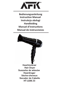 Manual AFK HT-2200.33 Hair Dryer