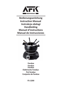 Instrukcja AFK FS-1200 Fondue