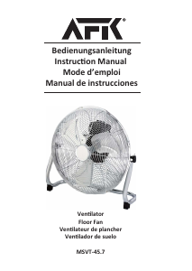 Handleiding AFK MSVT-45.7 Ventilator