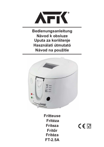 Návod AFK FT-2.5A Fritéza