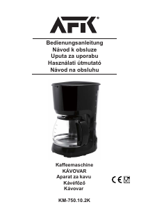 Bedienungsanleitung AFK KM-750.10.2K Kaffeemaschine