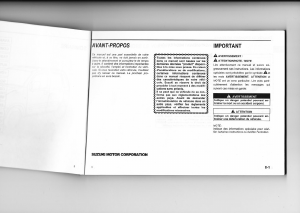 Mode d’emploi Suzuki Wagon R (2000)