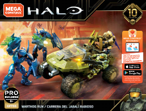 Handleiding Mega Construx set GFT55 Halo Warthog run