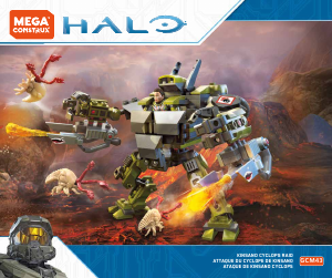 Handleiding Mega Construx set GCM43 Halo Kinsano Cyclops raid