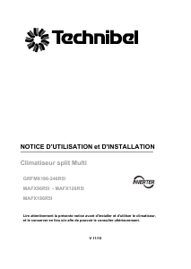 Mode d’emploi Technibel MAFX126R5I Climatiseur