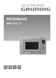 Manuale Grundig GMI 2141 X Microonde