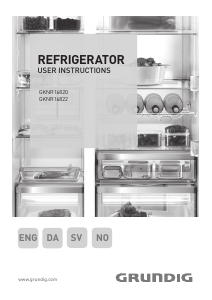 Bruksanvisning Grundig GKNR 16822 Kyl-frys
