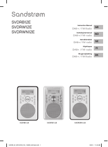 Brugsanvisning Sandstrøm SVDRB12E Radio