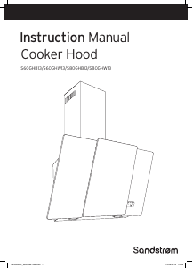 Manual Sandstrøm S60GHW13 Cooker Hood