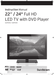Handleiding Sandstrøm S24FED12 LED televisie