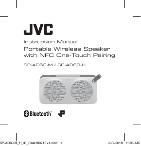 Handleiding JVC SP-AD60-H Luidspreker