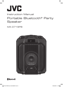 Bruksanvisning JVC MX-D719PB Högtalare
