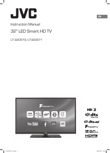 Manual JVC LT-32C671 LED Television