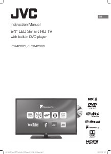 Manual JVC LT-24C685 LED Television