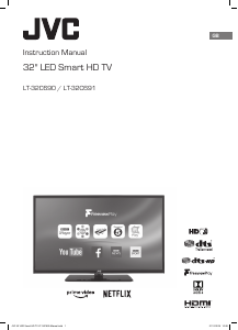 Manual JVC LT-32C691 LED Television