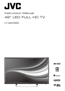 Manual JVC LT-42C550 LED Television