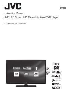 Manual JVC LT-24C656 LED Television