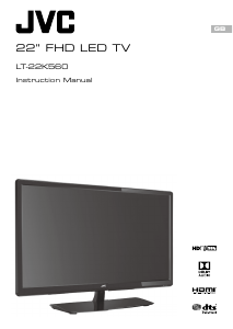 Manual JVC LT-22K560 LED Television