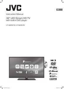 Manual JVC LT-32C676 LED Television