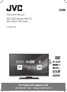 Handleiding JVC LT-40C755 LED televisie