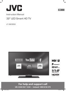 Manual JVC LT-32C650 LED Television