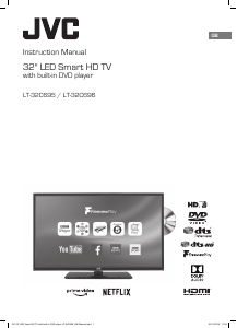 Manual JVC LT-32C696 LED Television