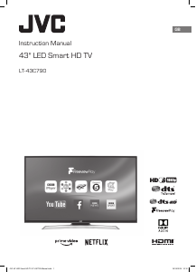Manual JVC LT-43C790 LED Television