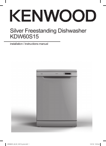 Manual Kenwood KDW60S15 Dishwasher