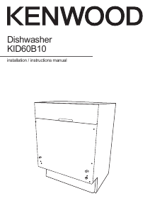 Manual Kenwood KID60B10 Dishwasher