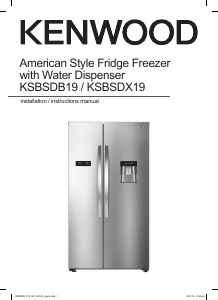 Bruksanvisning Kenwood KSBSDX19 Kyl-frys