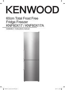 Bruksanvisning Kenwood KNF60X17A Kyl-frys