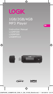 Bruksanvisning Logik L1GMP309 Mp3 spelare