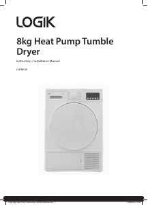 Bruksanvisning Logik LHP8W18 Torktumlare
