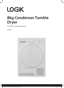 Bruksanvisning Logik LCD8W18 Torktumlare