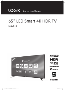 Handleiding Logik L65UE18 LED televisie