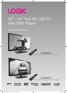 Handleiding Logik L22FED12 LED televisie